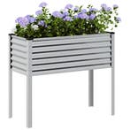 vidaXL Plantenbak 100x45x90 cm gegalvaniseerd staal, Verzenden, Nieuw
