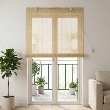 vidaXL Rolgordijn Naturel 90 x 220 cm Bamboe, Verzenden, Nieuw