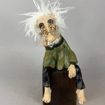 Anna Em - Einstein LARGE - hand made, Antiquités & Art