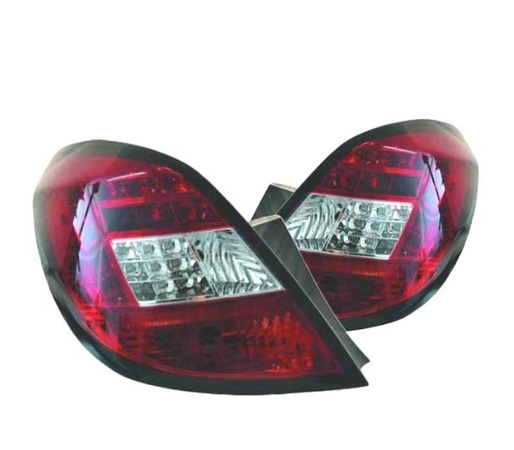 Feux Arrière Pour Opel Corsa D 06-14 Led Rouge Chromé, Auto-onderdelen, Verlichting, Verzenden