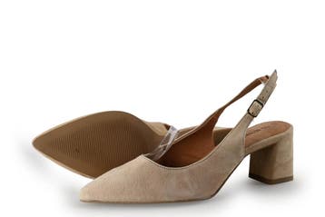 No Stress Slingbacks in maat 39 Beige, Vêtements | Femmes, Verzenden