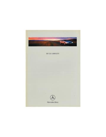1998 MERCEDES BENZ CLK CABRIO BROCHURE DUITS, Nieuw