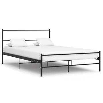vidaXL Bedframe metaal zwart 160x200 cm, Verzenden, Nieuw