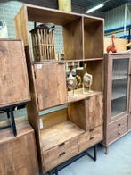 Bergkast mangohout (nieuw, outlet), Huis en Inrichting, Kasten | Wandmeubels, Nieuw