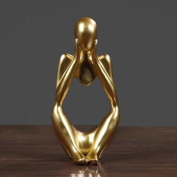 Denker Sculptuur Abstract Beeld - Decor Standbeeld Ornament, Verzenden, Nieuw