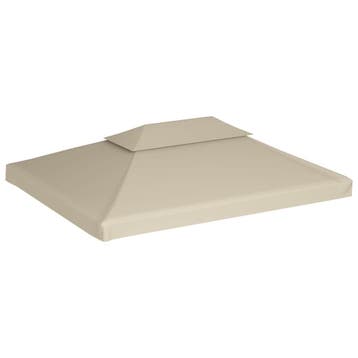 vidaXL Vervangend tentdoek prieel 310 g/m² 3x4 m beige, Tuin en Terras, Verzenden, Nieuw