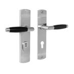 Retro buitendeurbeslag klink/klink PC72 in mat nikkel met..., Ophalen of Verzenden, Klink of Kruk