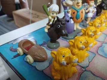 Bordspel - The Flintstones 3-D Chess (1993) hanna barbera -