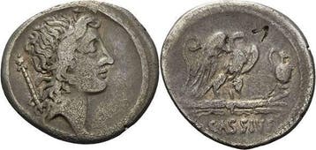 Denar Roemische Republik Q Cassius Longinus 55 v Chr, Verzenden