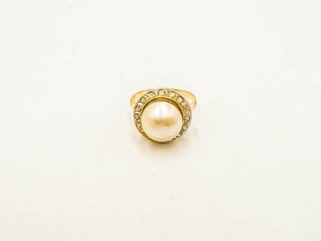 Bague - 18 carats Or jaune - Diamant