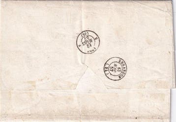 Italiaanse oude staten - Pauselijke Staat 1857 - 1857 Brief