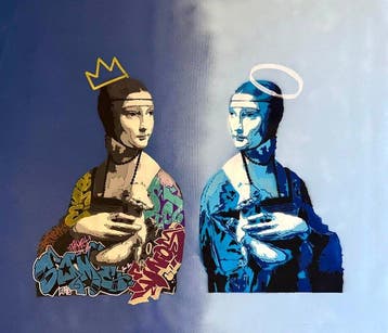 Quiona+ - ‘The Girl with the Ermine x 2’ XL (Rare Edition)