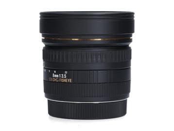 Sigma 8mm F3.5 EX DG Fisheye - Canon - Fisheye, Ophalen of Verzenden