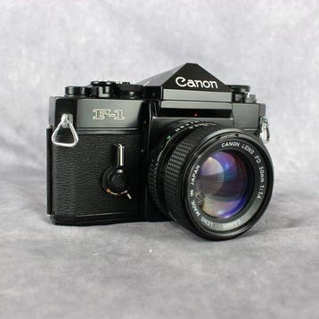 Canon Old F1+ FD 50mm F1.4 Analoge camera, Nieuw