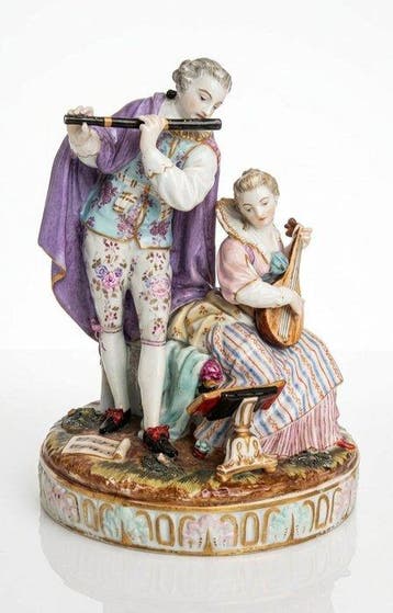 Carl Thieme Potschappel - sculptuur, Concerto Galante - 24