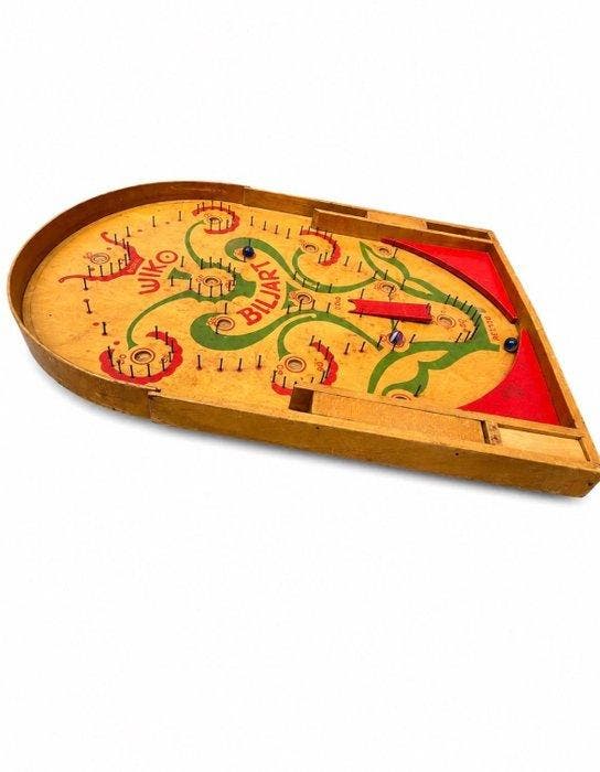 Bordspel - Wiko Biljart - Hout, Antiquités & Art, Antiquités | Jouets