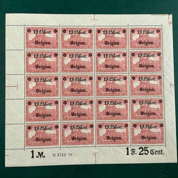 België - bezetting van het Duitse Rijk (1919-1920) 1916 -, Postzegels en Munten, Gestempeld