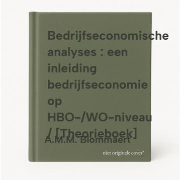 Bedrijfseconomische analyses : een inleiding, Verzenden, A.M.M. Blommaert
