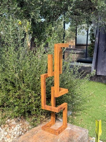 Ana Lucia B.M - Sculpture Corten - XL - No Reserve, Antiek en Kunst