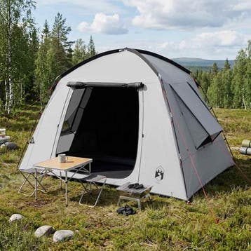 vidaXL Huisje Tent met dak Wit Blackout 210 x 210 x 138 cm, Caravans en Kamperen, Verzenden, Nieuw