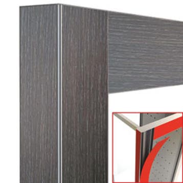 Deco vitrine 530Lt. Wenge hout loft - magnetisch, Verzenden, Nieuw in verpakking, Koelen en Vriezen