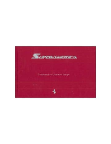 2005 FERRARI SUPERAMERICA HARDCOVER BROCHURE MARTHA'S VINE.., Ophalen of Verzenden