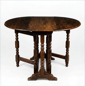 Uitschuifbare tafel - walnotenhout - tafel