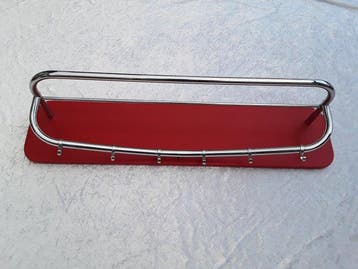 Kapstok - Vintage Wandkapstok - Chroom - Vintage wandkapstok