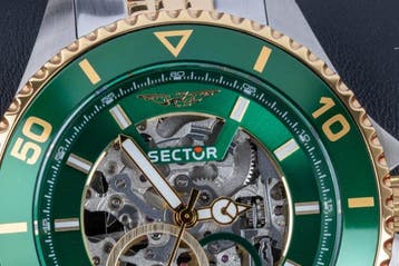 Sector - 230 - Automatic - silver/green/gold - 43 mm - Sans, Handtassen en Accessoires, Nieuw