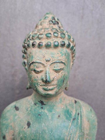 Bouddha Karana mudra - Beeld - Indonesië (Zonder, Antiek en Kunst