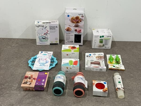 Veiling - Lékué keukenaccessoires set 12-delig, Huis en Inrichting, Keuken | Keukenbenodigdheden