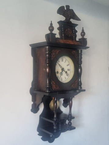 Regulateur wandklok - Junghans of Mauthe - Antiek Hout -