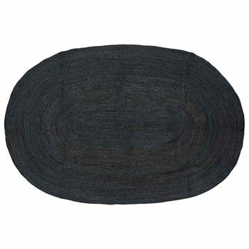 vidaXL Vloerkleden Donkergrijs 152 x 245 cm Jute, Verzenden, Nieuw