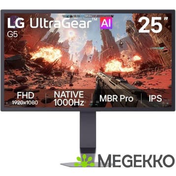 LG Ultragear 25G590B-B 25  1000Hz IPS Gaming Monitor, Computers en Software, Verzenden, Nieuw