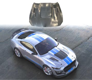 CAPOT FORD MUSTANG 18-23 LOOK GT500 KR ALUMINIUM, Verzenden