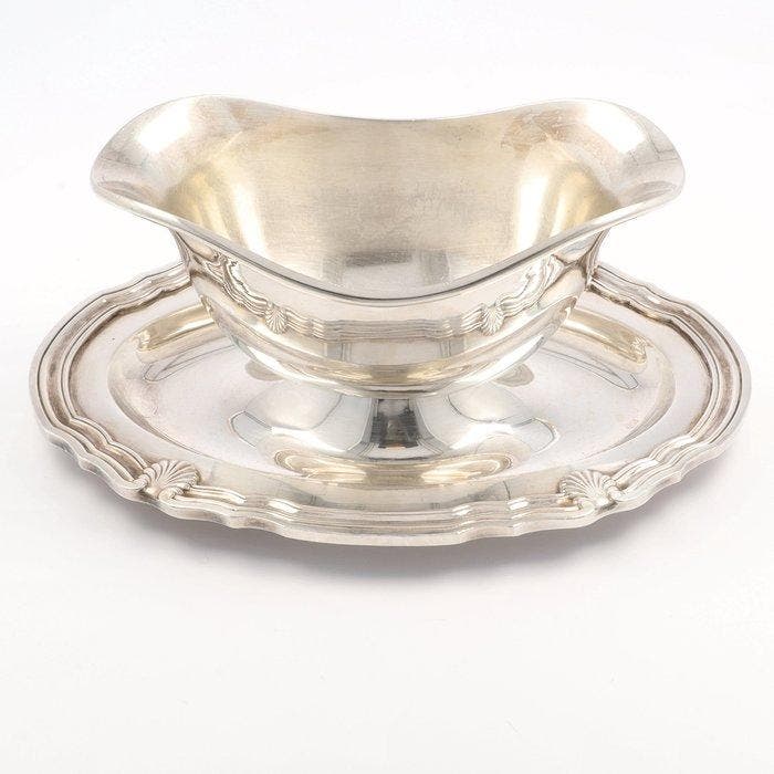 Christofle - Sausboot - Collectie Gallia - Kom - Verzilverd, Antiquités & Art, Antiquités | Meubles | Tables