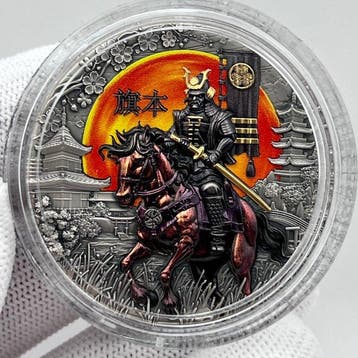 Niue. 5 Dollars 2025 – Hatamoto – 2 oz Silver coin – Ag .999