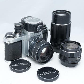 Pentax SV chrome + SMC Takumar 1,8/55mm + Super-Multi-Coated, Nieuw