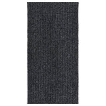 vidaXL Droogloopmat 100x200 cm antracietkleurig, Huis en Inrichting, Verzenden, Nieuw