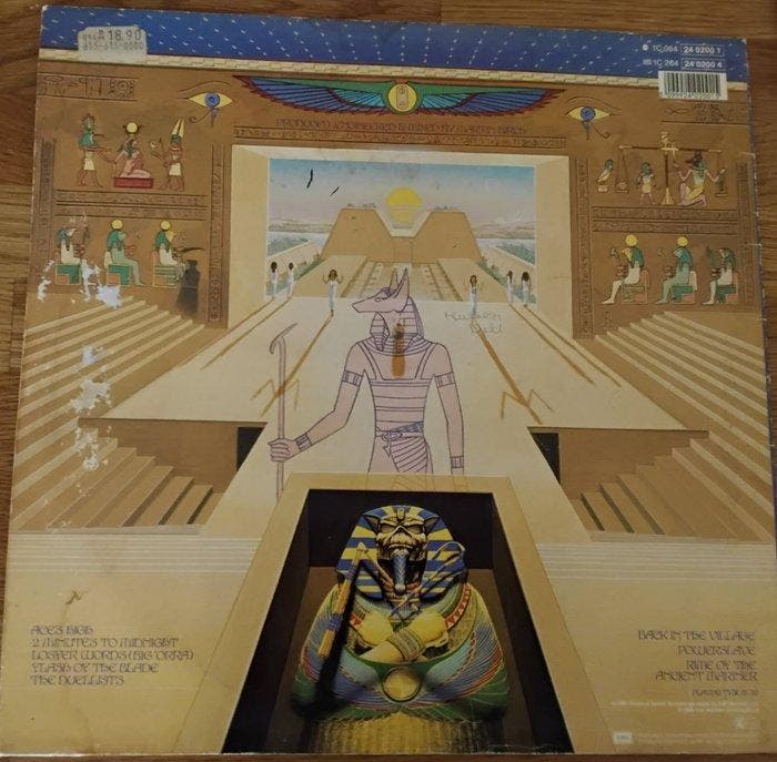 Iron Maiden - Powerslave - 1st EU pressing - LP album (op, CD & DVD, Vinyles Singles