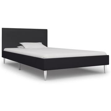 vidaXL Bedframe stof zwart 90x200 cm, Verzenden, Nieuw