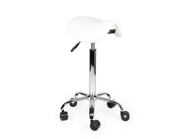 Kapperskruk Wit - Hoge uitvoering, Huis en Inrichting, Krukjes, Nieuw, In hoogte verstelbaar