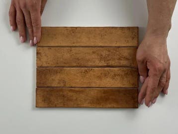 Wandtegel Ragno Kalon Handvorm Terracotta Glans 5x25, Ophalen of Verzenden, Wandtegels
