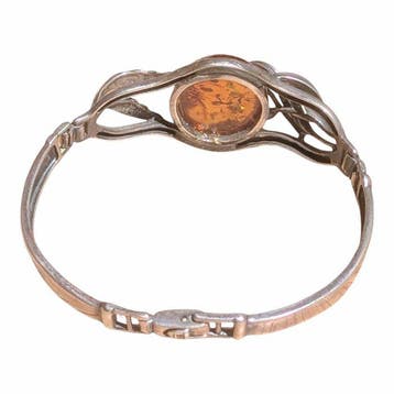 Zonder minimumprijs - Armband Zilver Barnsteen, Nieuw