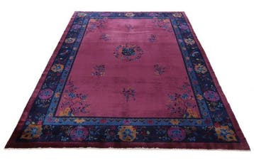 Antique Chinese Peking Carpet - Genuine Asian Handmade Rug -, Nieuw