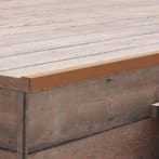 vidaXL Terras hoekplinten 5 st 170 cm HKC lichtbruin, Verzenden