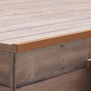 vidaXL Terras hoekplinten 5 st 170 cm HKC lichtbruin, Doe-het-zelf en Bouw, Verzenden, Nieuw
