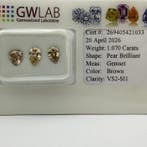 Zonder minimumprijs - 3 pcs Diamant (Natuurlijk gekleurd) -, Nieuw