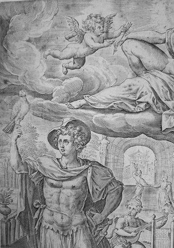 Martin de Vos (1532-1603) - Venus flies over the diligence, Antiek en Kunst