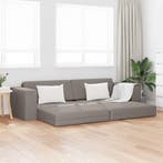 vidaXL Slaapbank / zetel Taupe 245 x 78 x 77 cm Stof, Verzenden